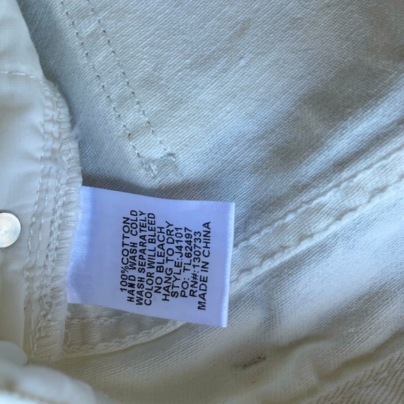 Umgee Denim Atlas Cropped Jeans, White, Size 5 - Picture 7 of 7